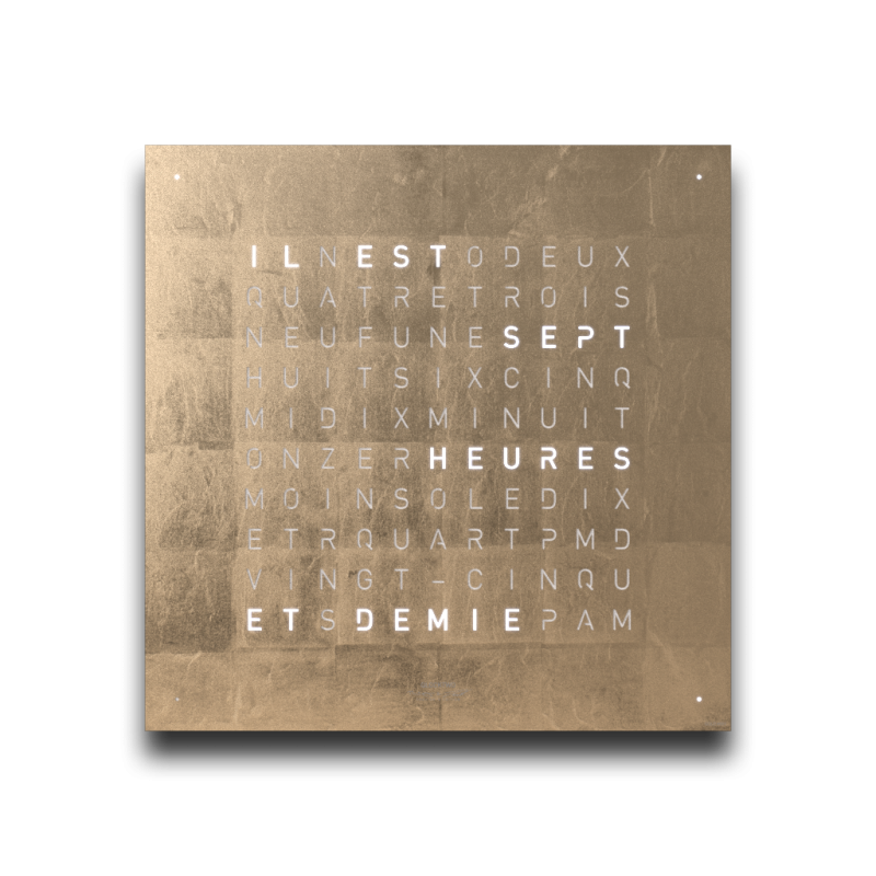 Cache avant pour l'horloge murale Earth 45 Français QLOCKTWO