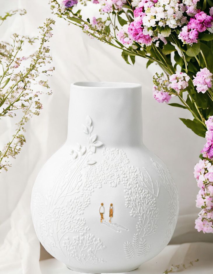 BG reconnaissant vase parc promenade Räder