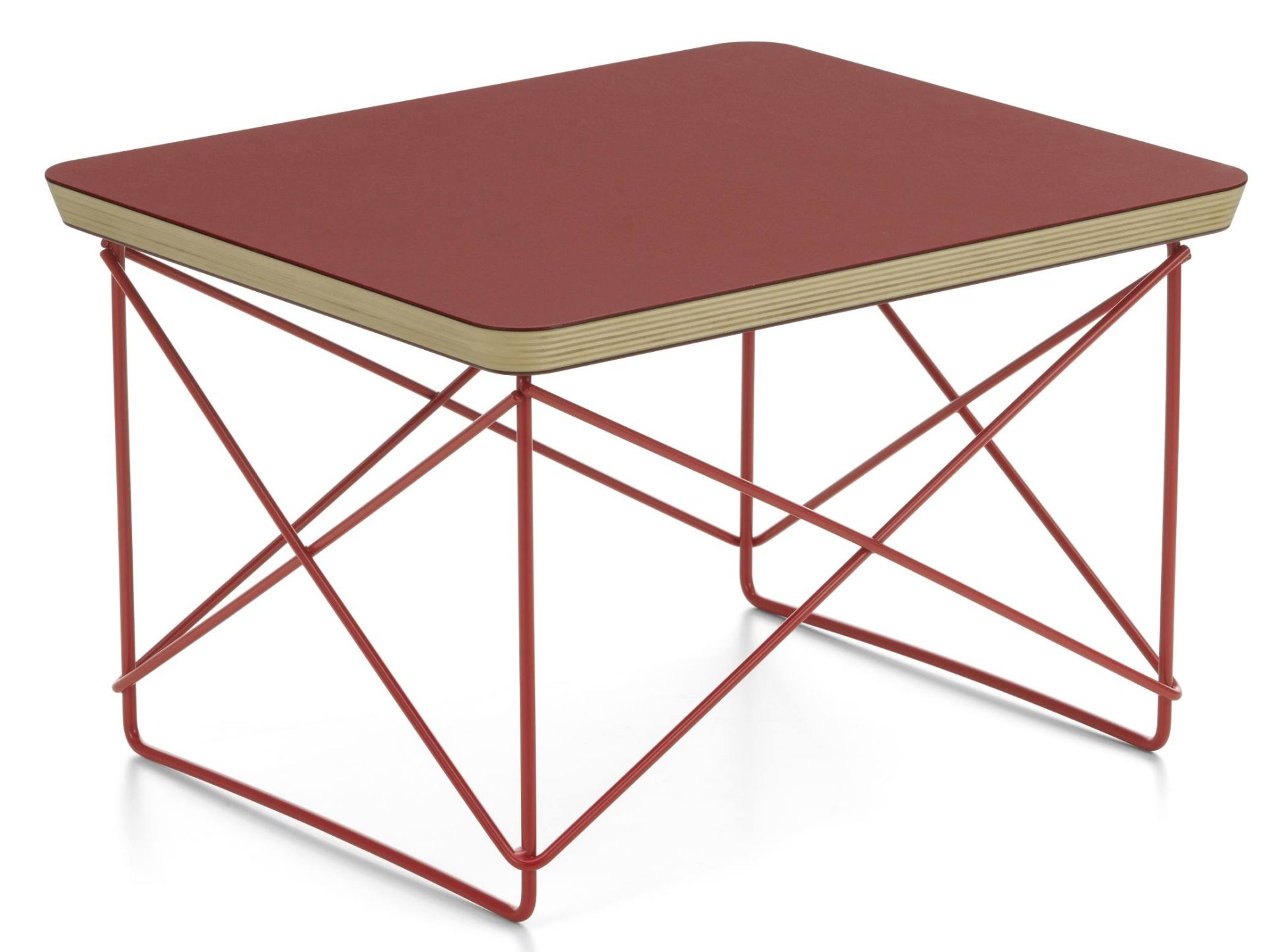 Occasional Table LTR Table d'appoint Linoléum Dark brick Vitra 