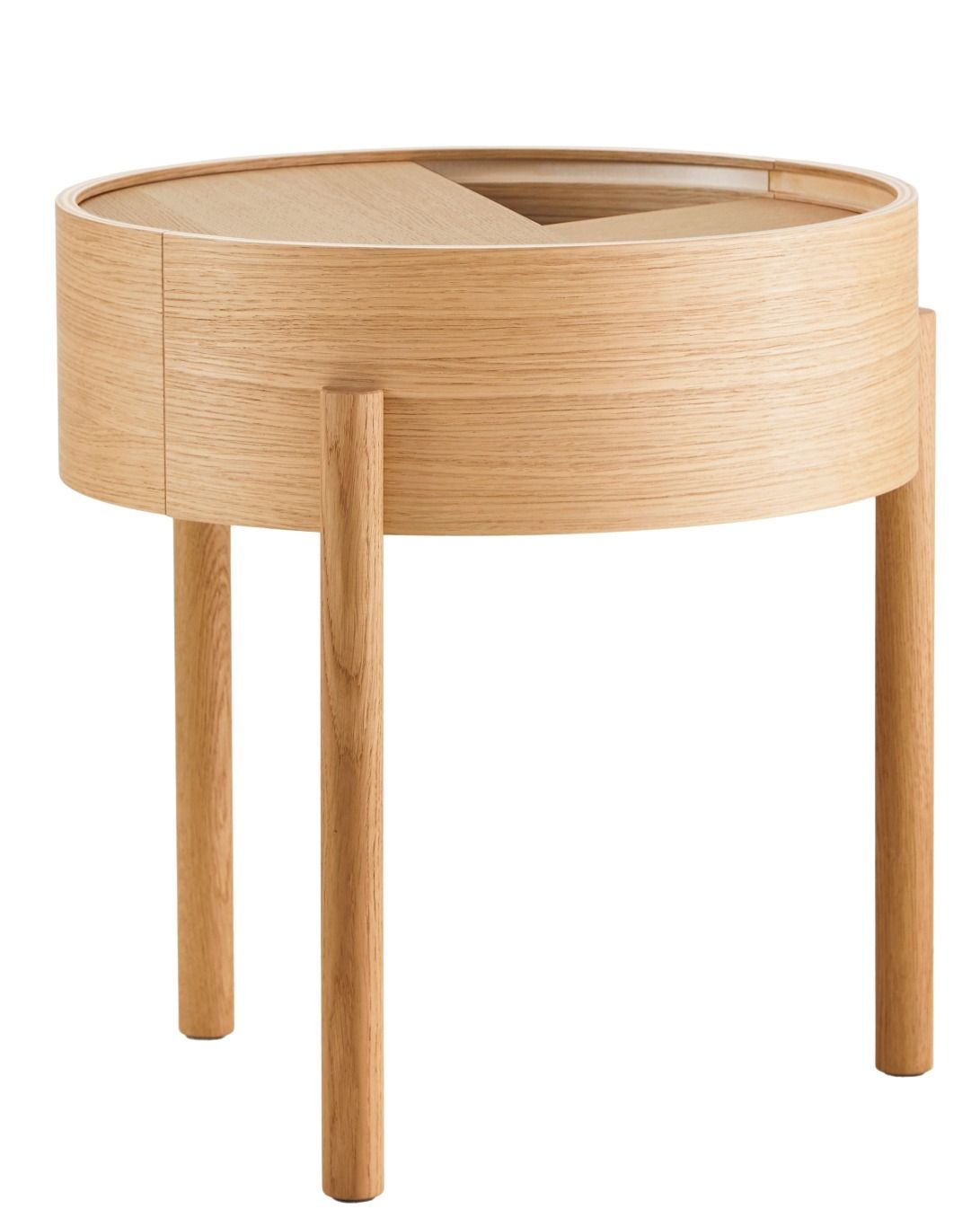 Arc Table d'appoint Chêne huilé Ø 42 cm Woud