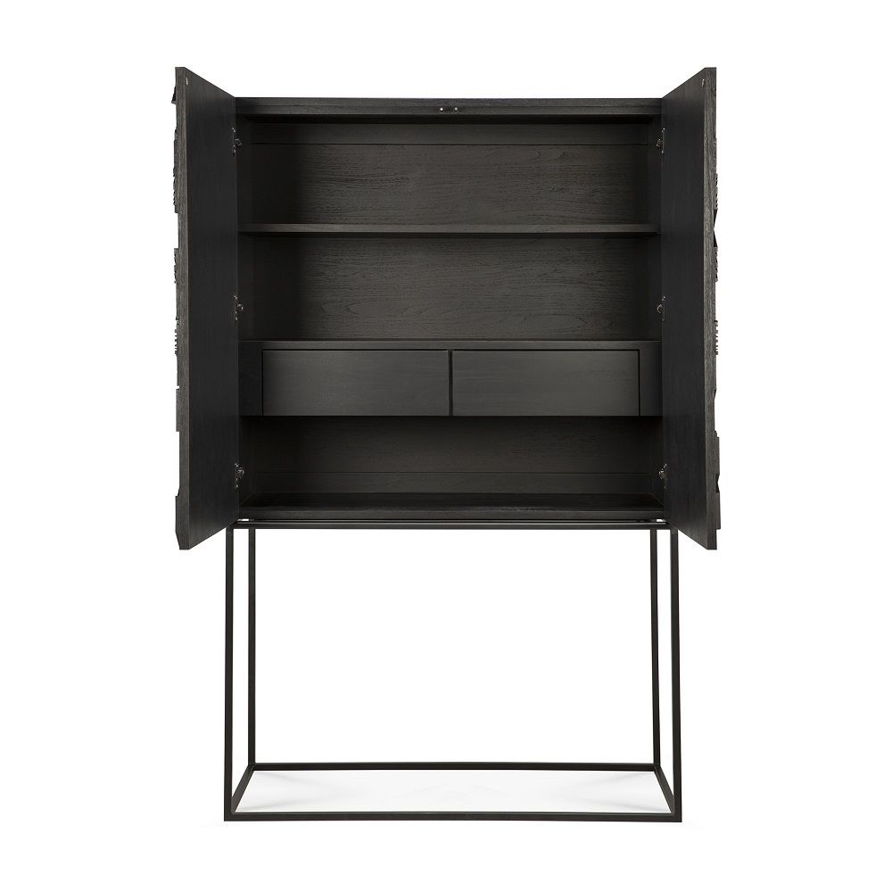 Graphic Armoire 2 portes teck noir Ethnicraft