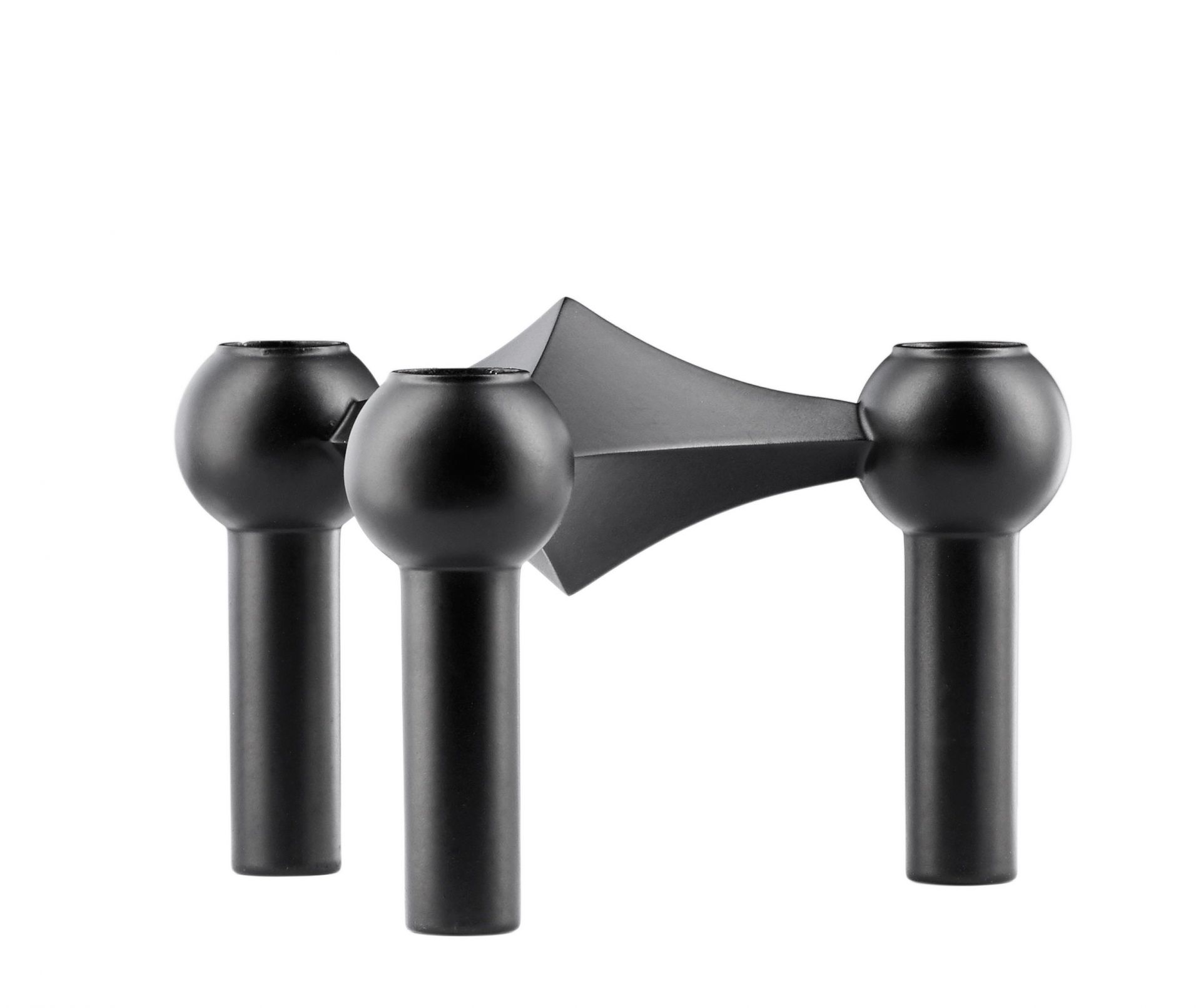 Set de 3 bougeoirs noir Stoff Nagel