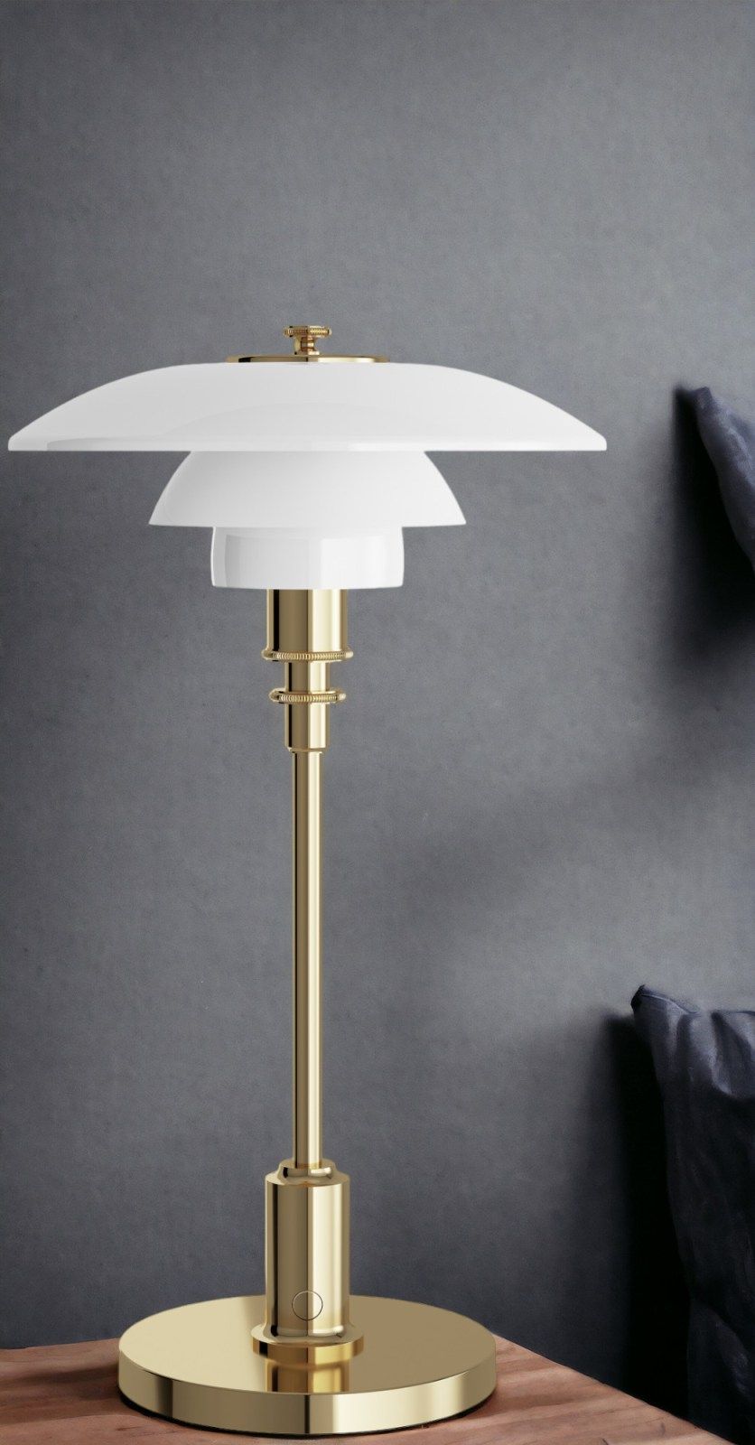 PH 2/1 Lampe portable à batterie / lampe de table Louis Poulsen Laiton