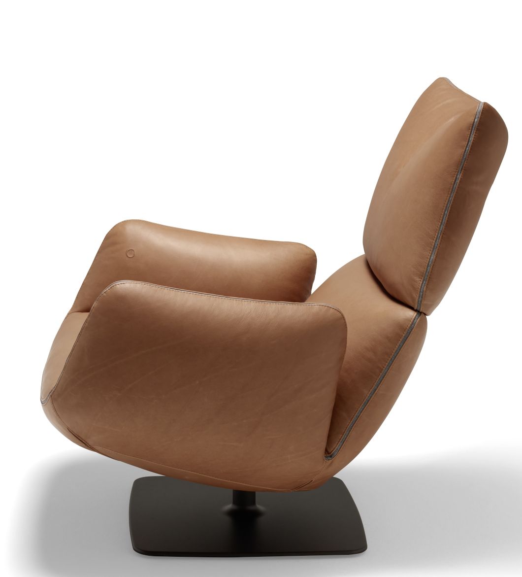 Jalis Lounge Fauteuil pivotant avec mécanisme de basculement / pied assiette Cor
