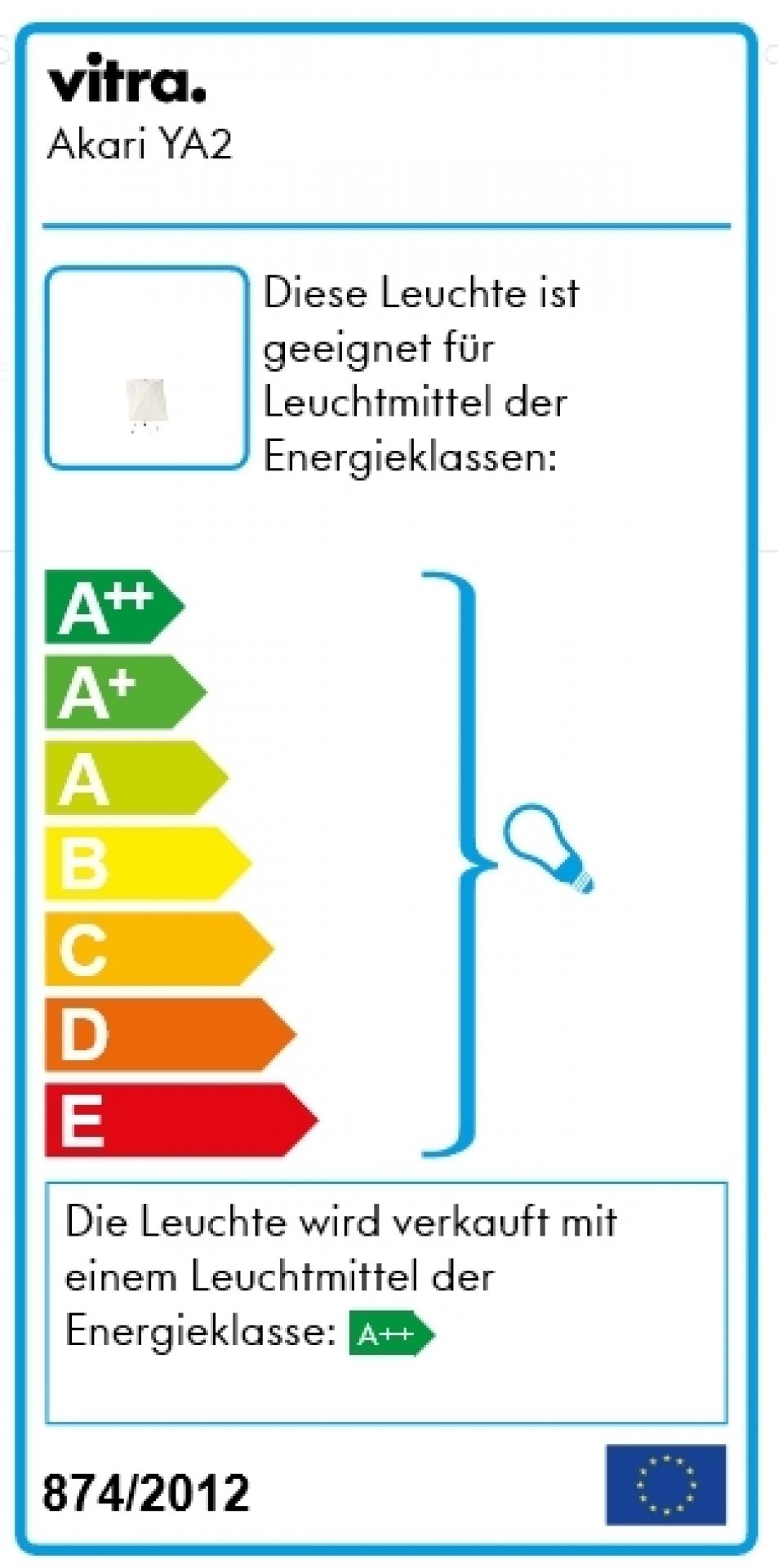 Akari YA2 Lampe de table Vitra