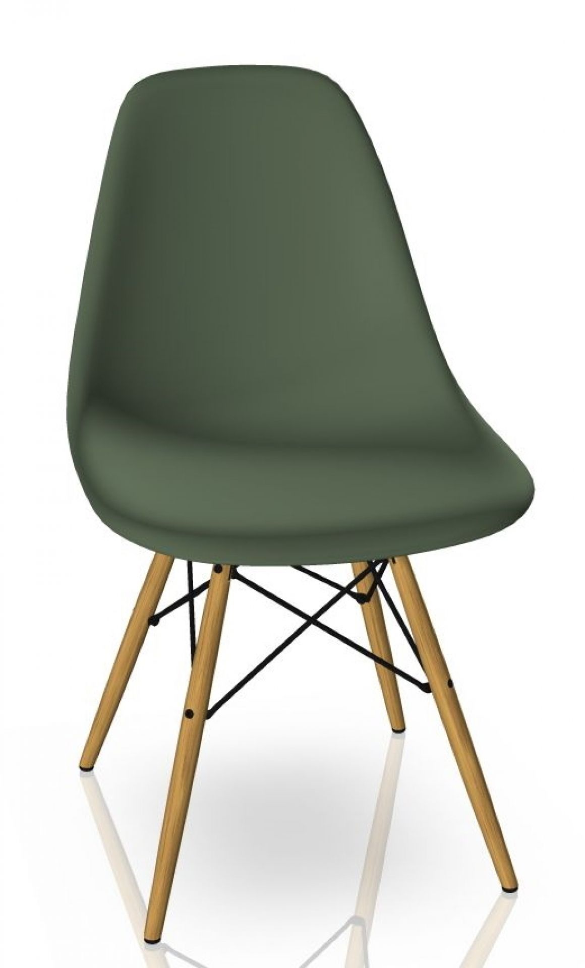 Eames Plastic Side Chair DSW Chaise Vitra Érable jaunâtre - Forest