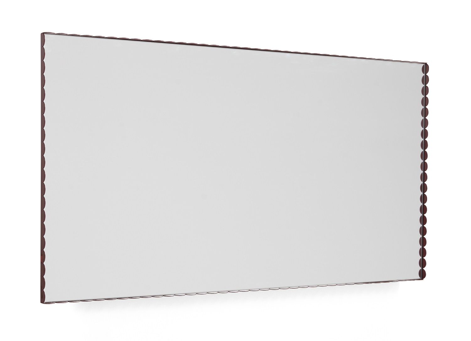Arcs Mirror Rectangle Miroir Vert/Burgundy Hay