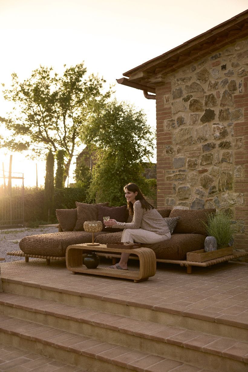 Sticks Platform Canapé avec chaise longue Outdoor Cane-Line