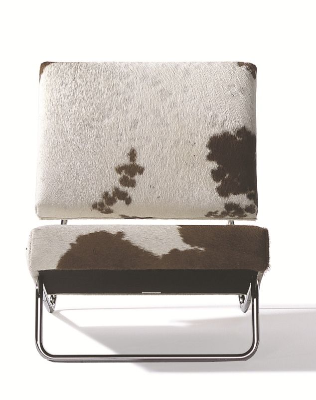 Hirche Lounge Chair Fauteuil en peau de vache Richard Lampert