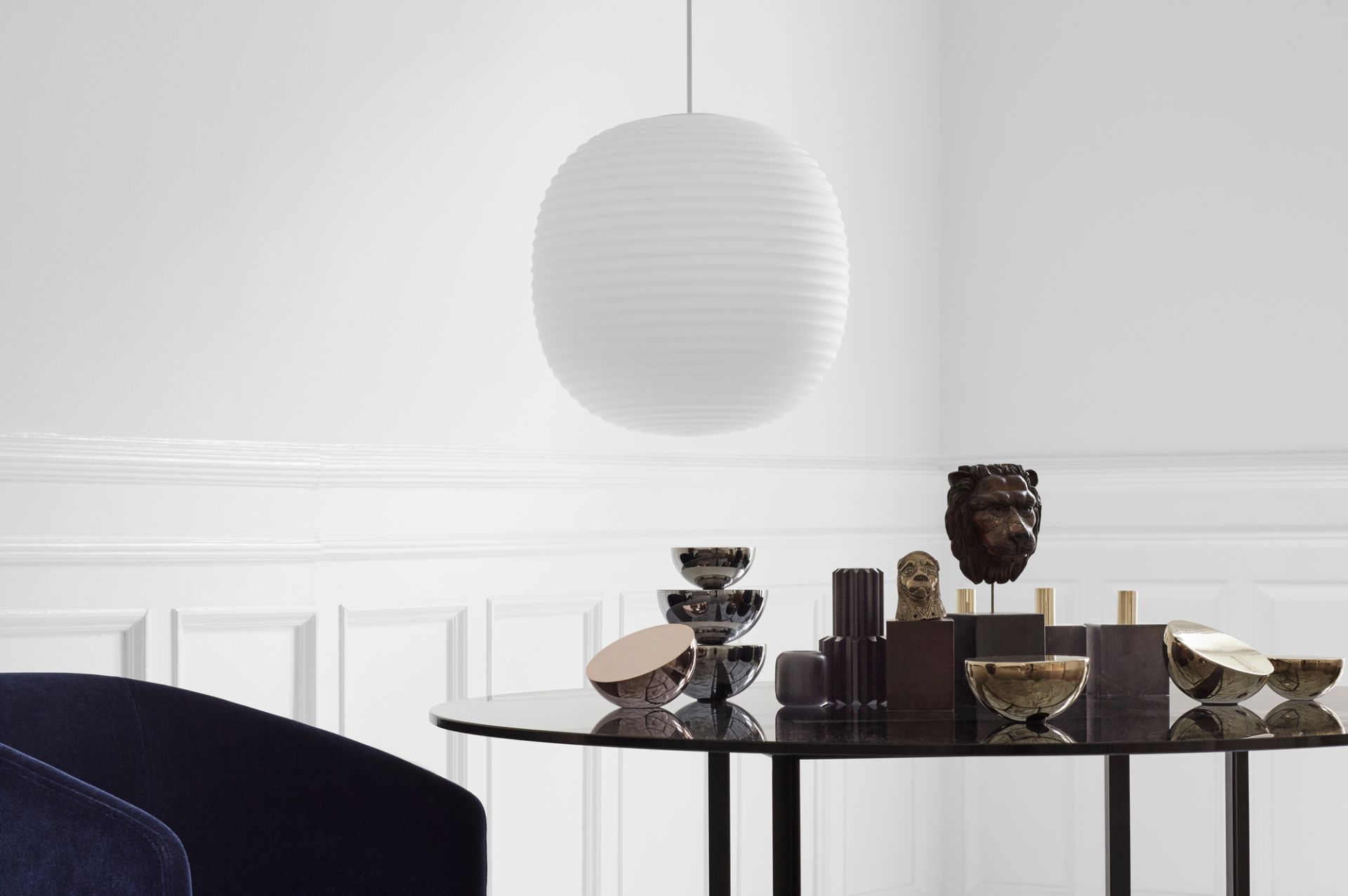 Lanterne Pendant Lampe de suspendue Ø40 x H40 cm New Works OFFRE SPECIALE