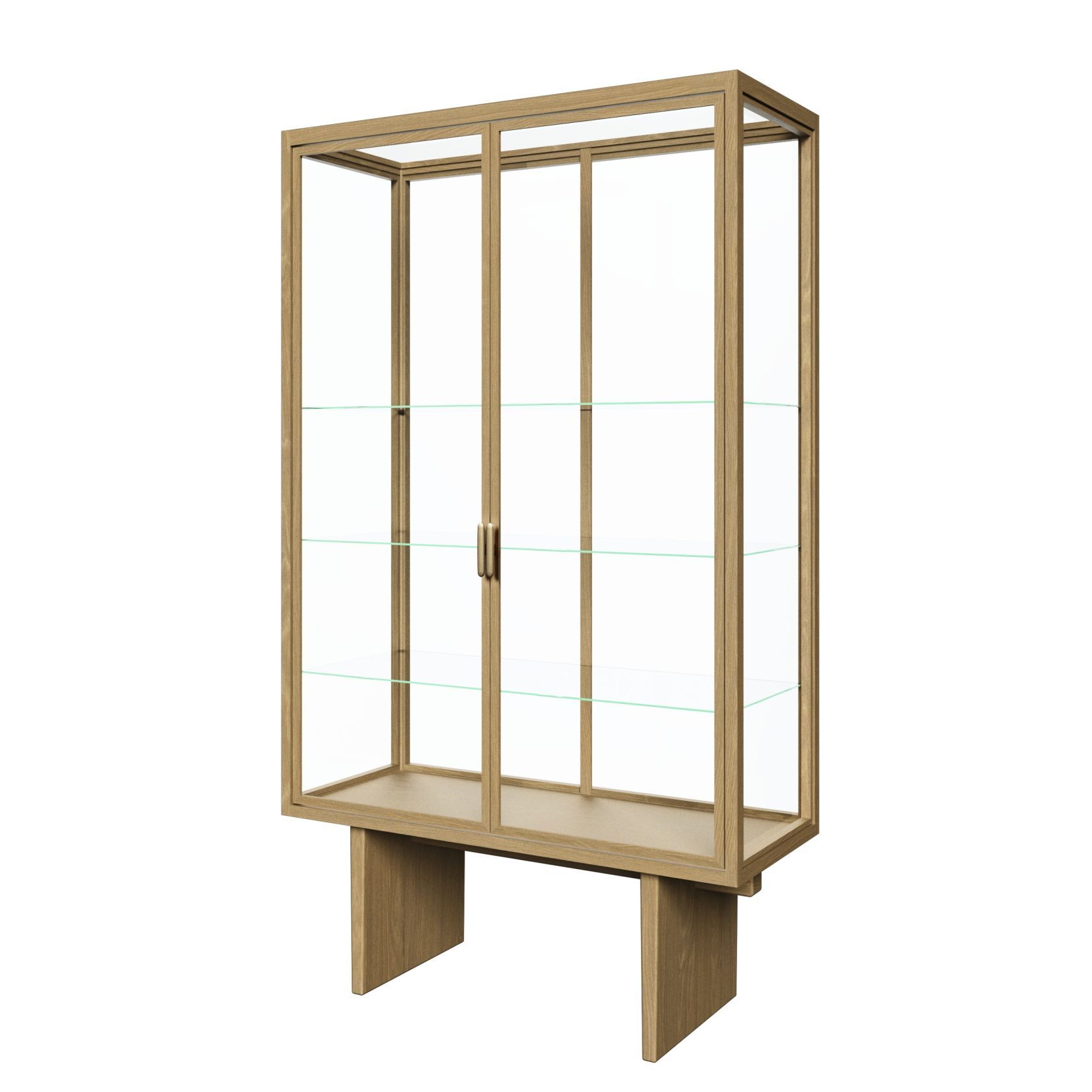 Private Vitrine placage en chêne teinté clair Gubi