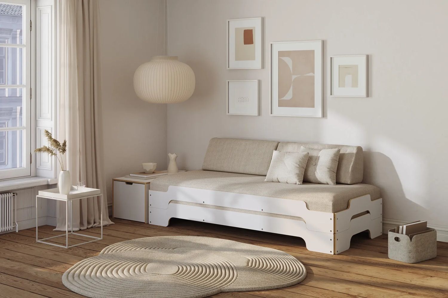 Coussin de dos arrondi pour Chaise longue empilable Müller Small Living