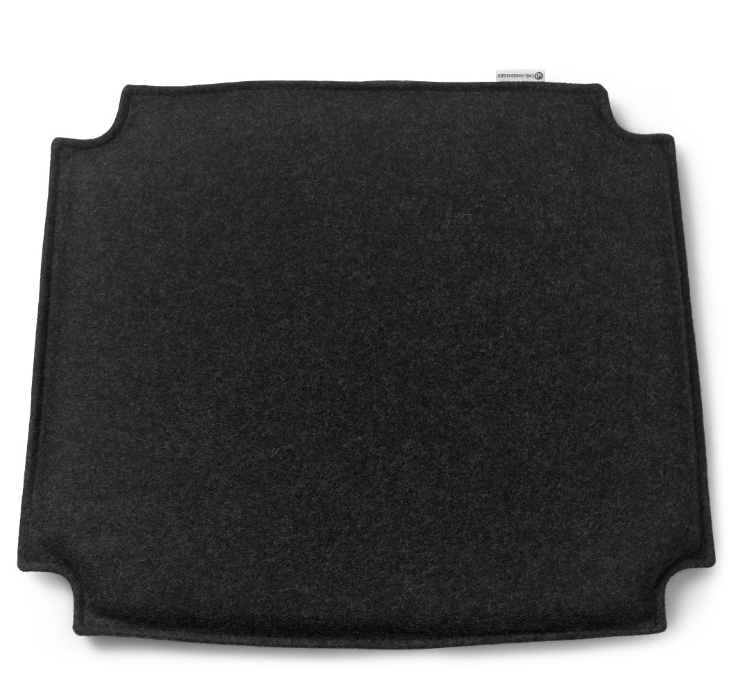 Coussin d'assise en laine de Nouvelle-Zélande pour CH24 Wishbone Chair Carl Hansen Focus Melange 60099
