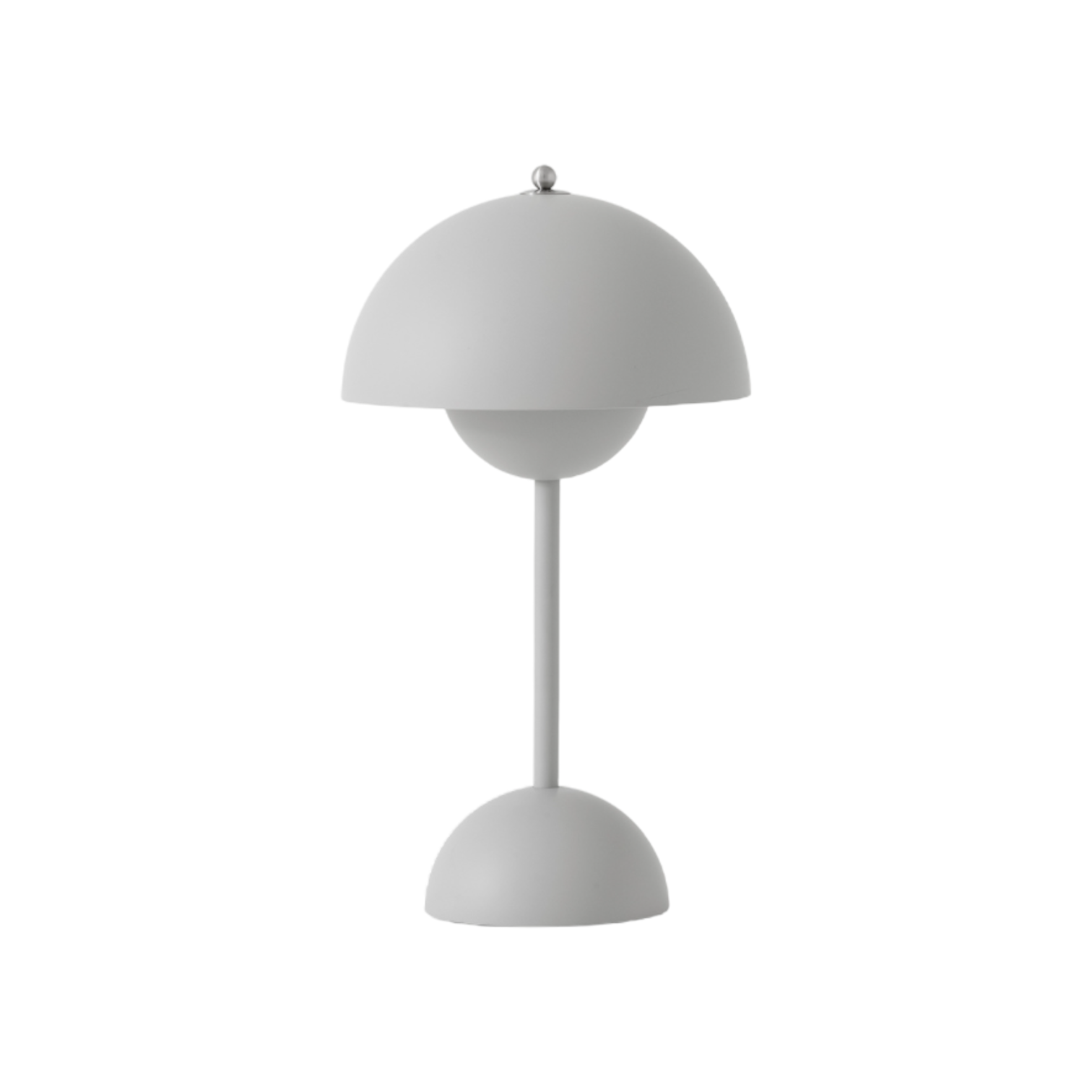 Flowerpot VP9 Portable Lampe à batterie / Lampe de table avec USB AndTradition Gris clair mat