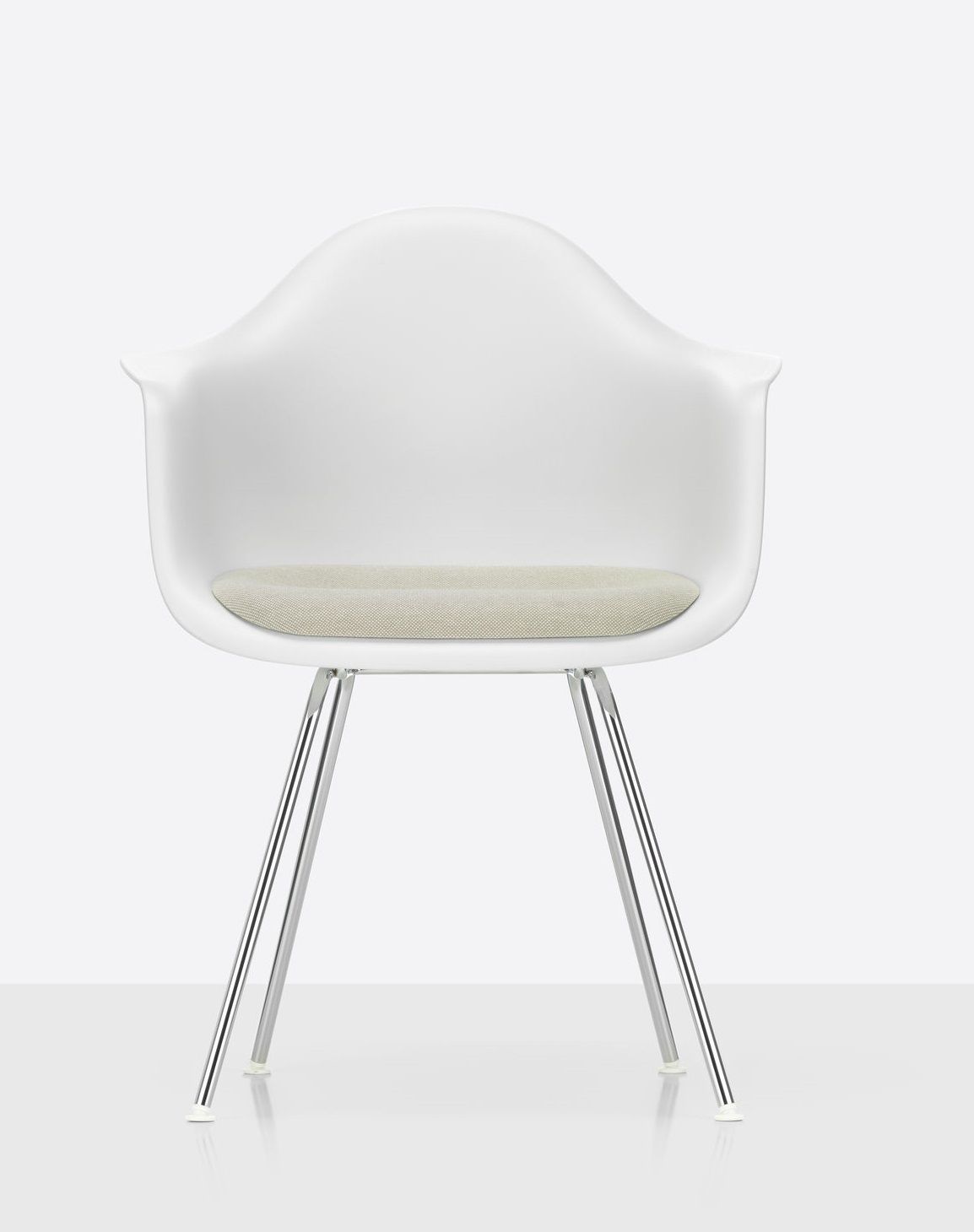 Eames Plastic Arm Chair DAX avec coussin d'assise Vitra