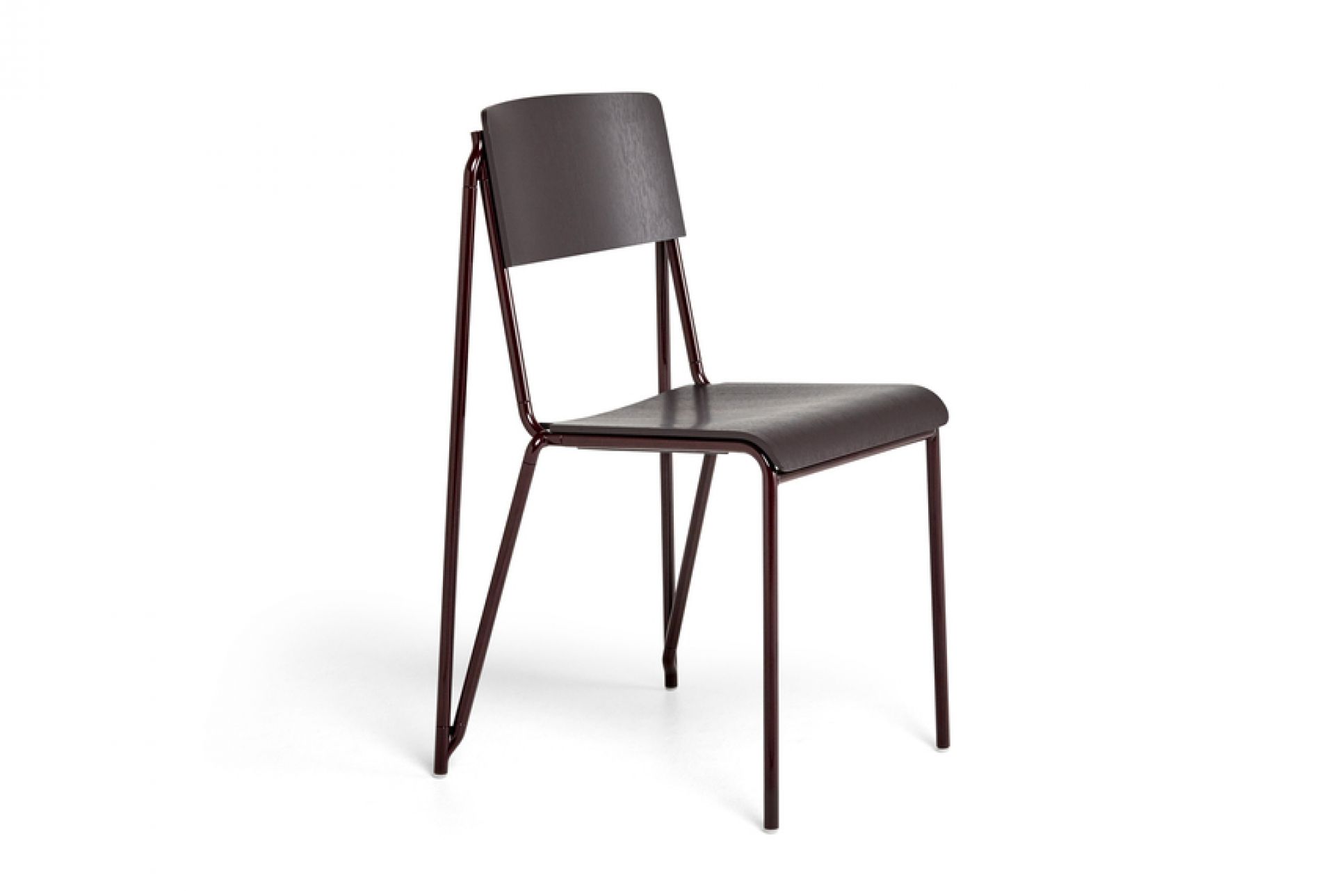Petit Standard chaise bordeaux foncé Hay