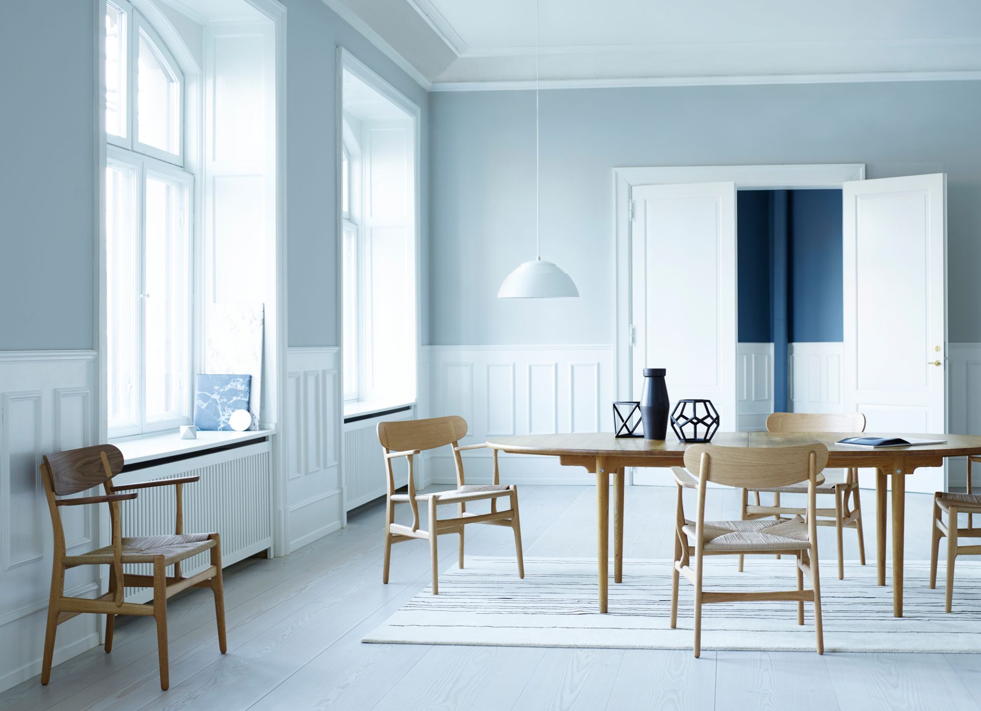 CH26 chaise en bois tresse naturelle/chêne savonné Carl Hansen &amp; Søn
