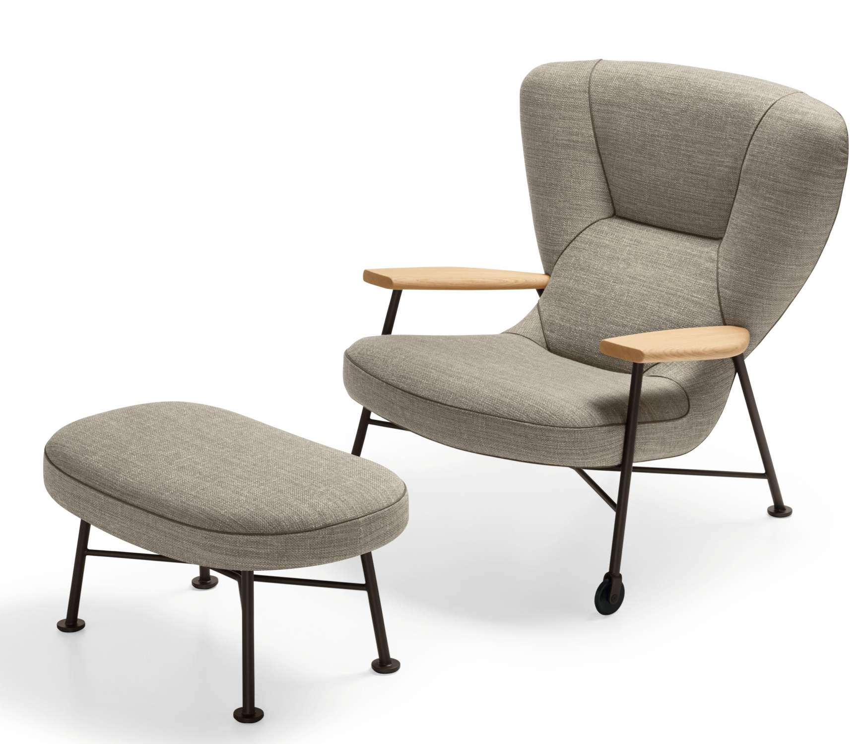 264-H1 Shinzo Tabouret Walter Knoll 
