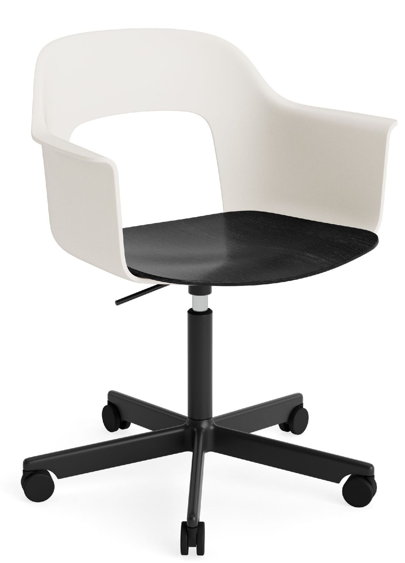 Layout Armchair 242 Fauteuil 4 pieds en étoile Vérin à gaz avec fonction pivotante Hay