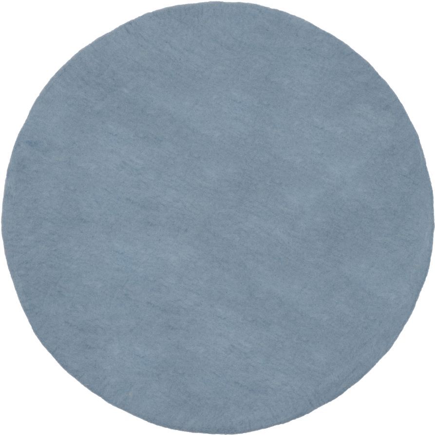 Mono Rond Tapis en feutre Ø 160 cm myfelt Mia (bleu clair)