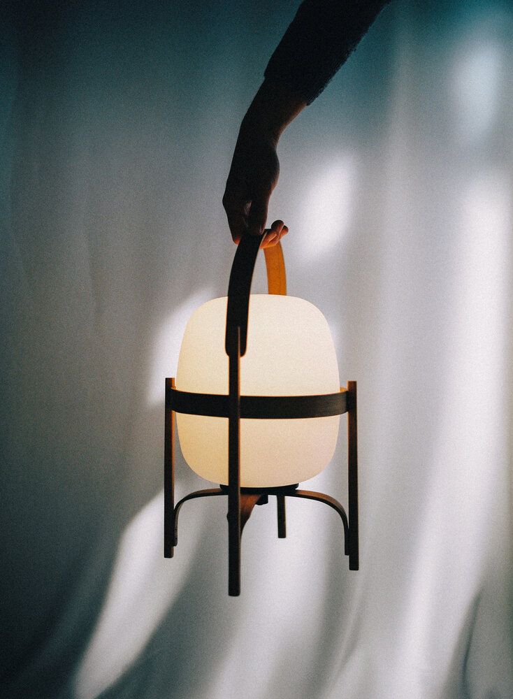 Cestita Batería Lampe de table/ Lampe à piles Santa & Cole