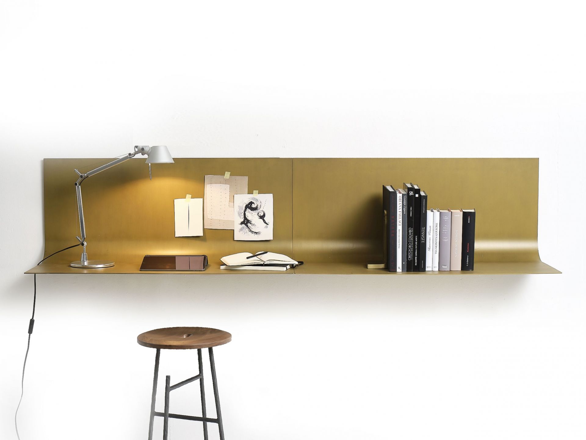 Sfoglia Table murale bronze patiné Mogg