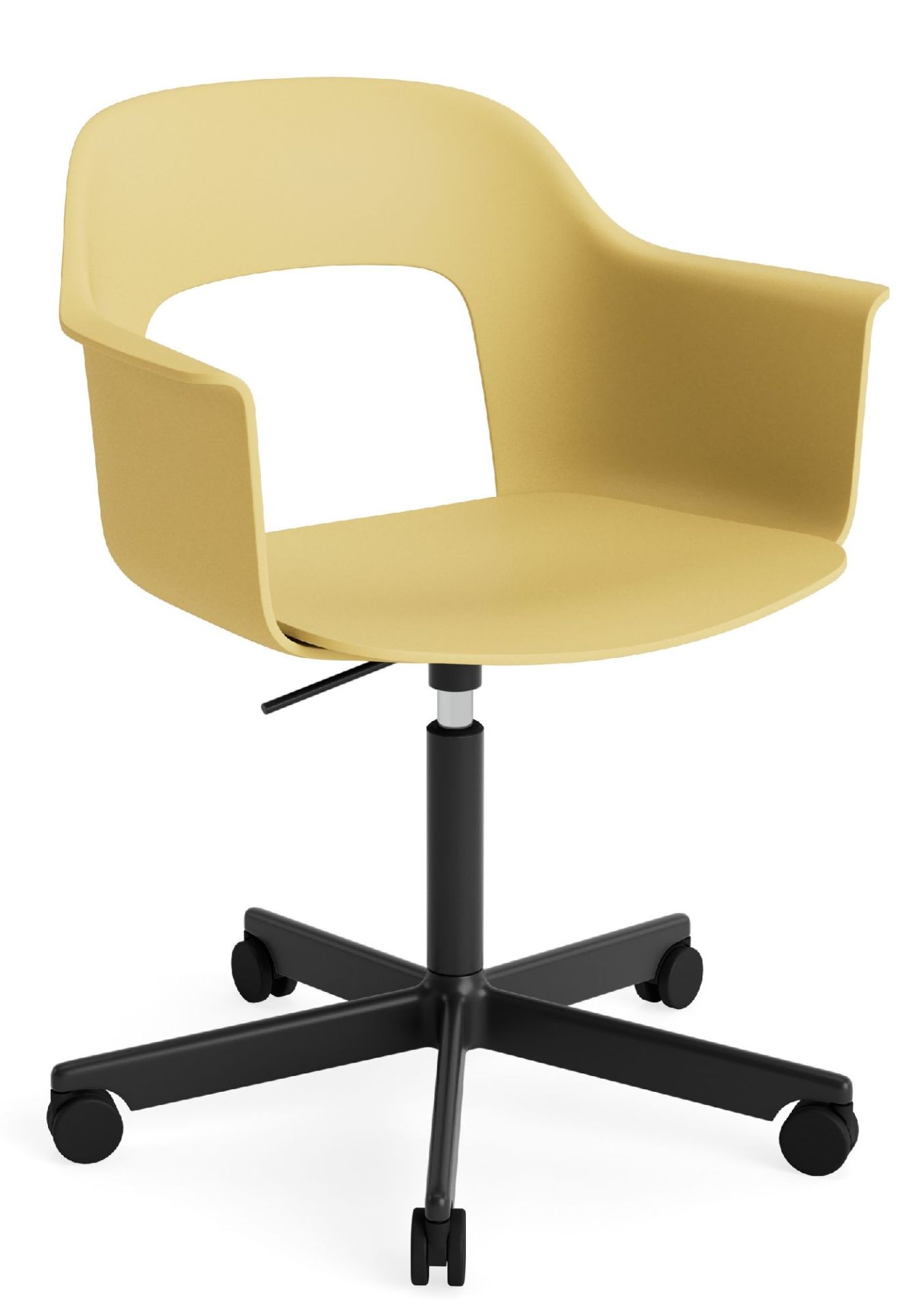 Layout Armchair 241 Fauteuil 5 pieds en étoile Mécanisme de rotation avec vérin à gaz Hay 