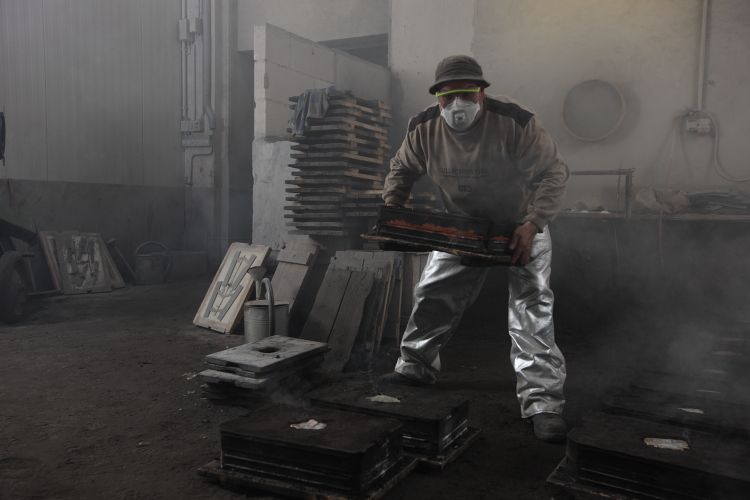 Walter Gropius Béquille de porte Tecnolumen nickel poli