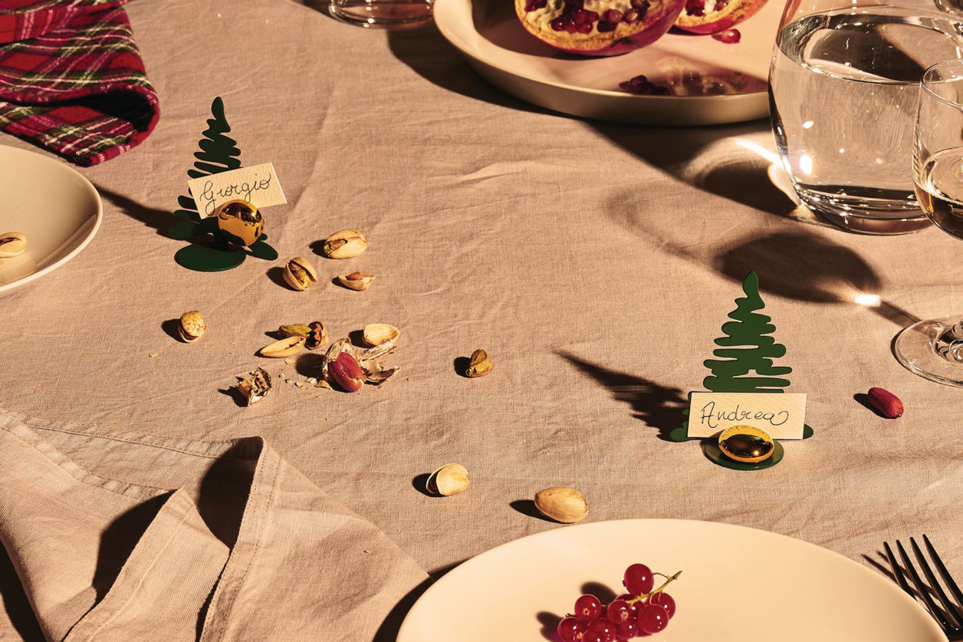 Barkplace Tree Porte-cartes de table Noël Vert Alessi OFFRE SPECIALE