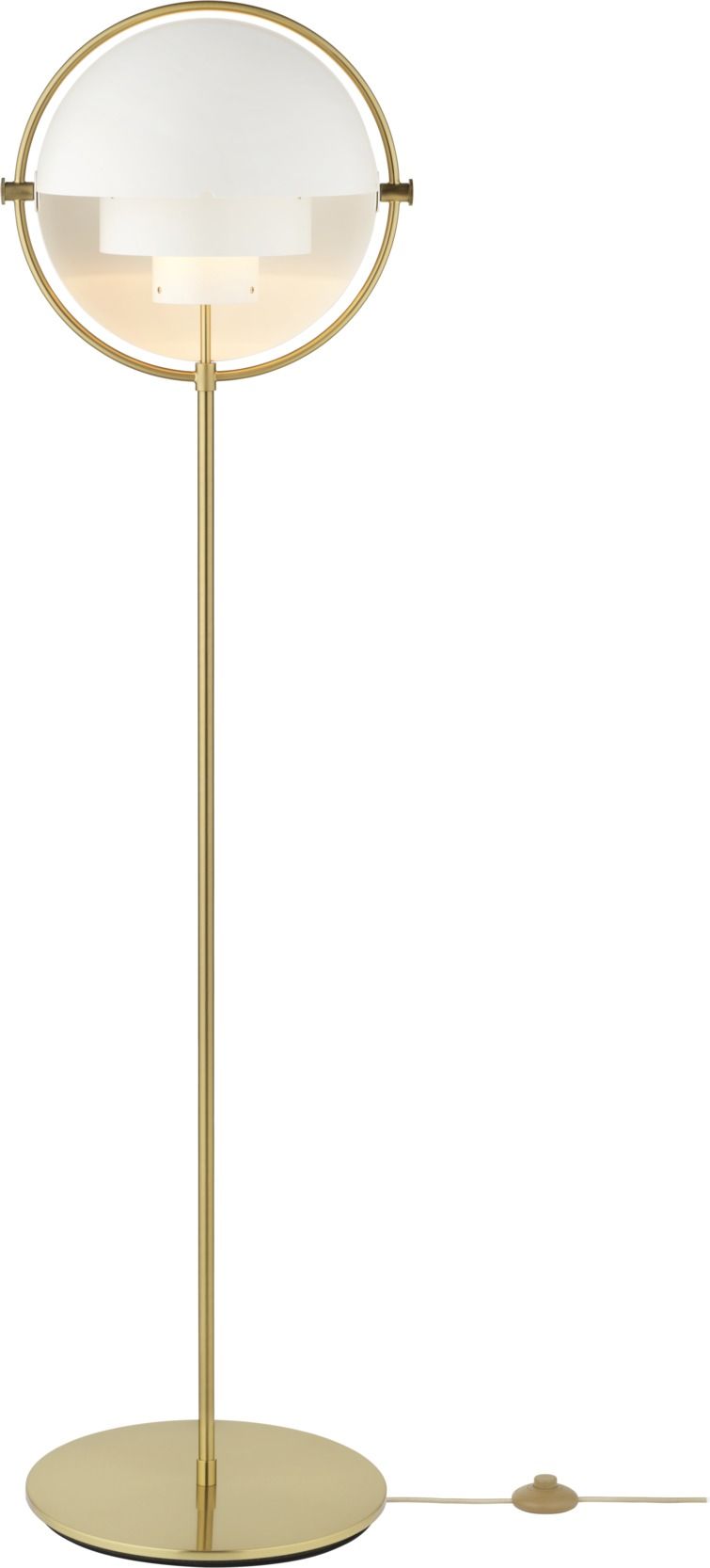 Multi-Lite Lampadaire Blanc / Laiton Gubi