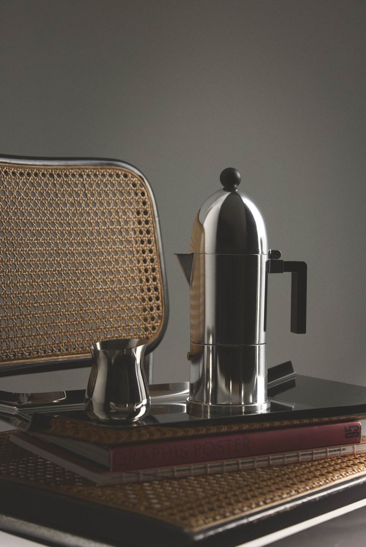La Cupola 9095/6BFM Cafetière espresso noire Alessi