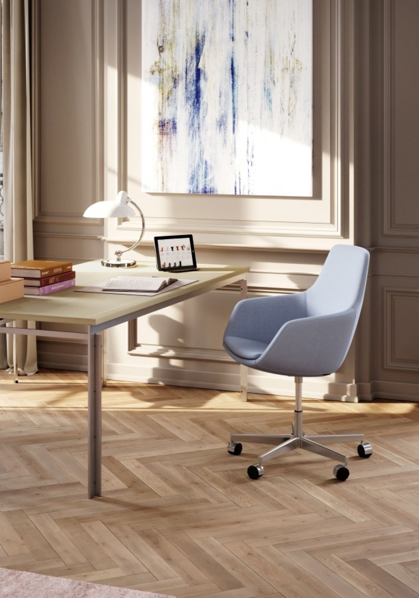 Little Giraffe Fauteuil pivotant 3211 Fixed Cover Fritz Hansen  