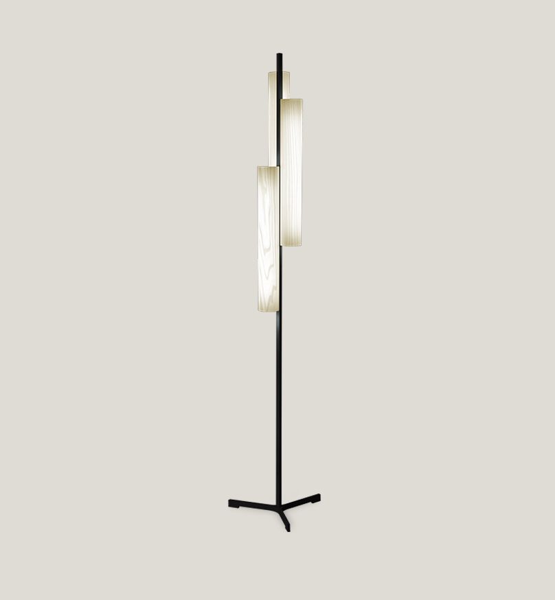 Black Note Triplet Floor LED Lampes sur pied LZF Lamps