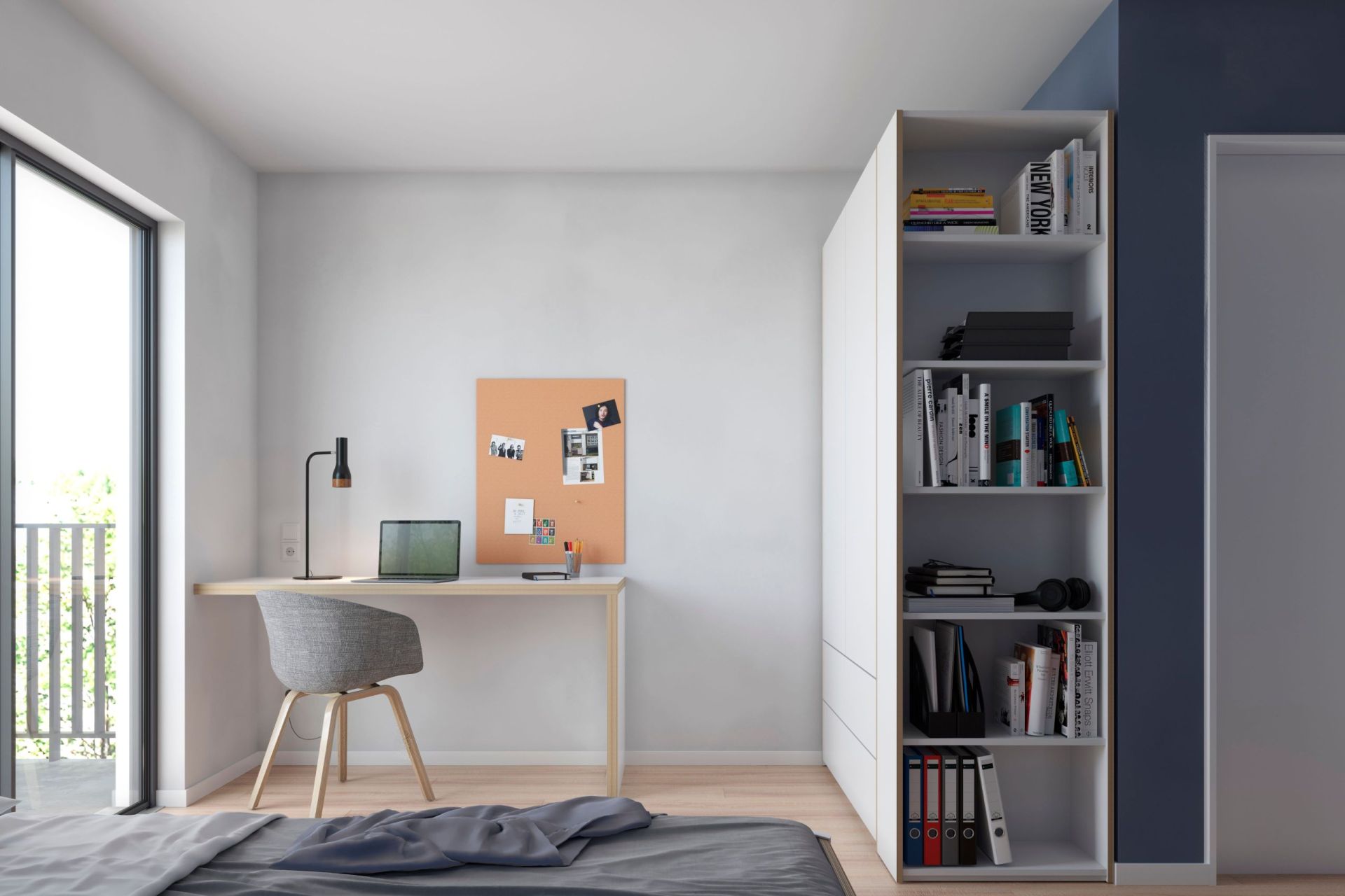 MODULAR PLUS Armoire combinée avec étagère annexe à droite L 151,9 cm Müller Möbelwerkstätten