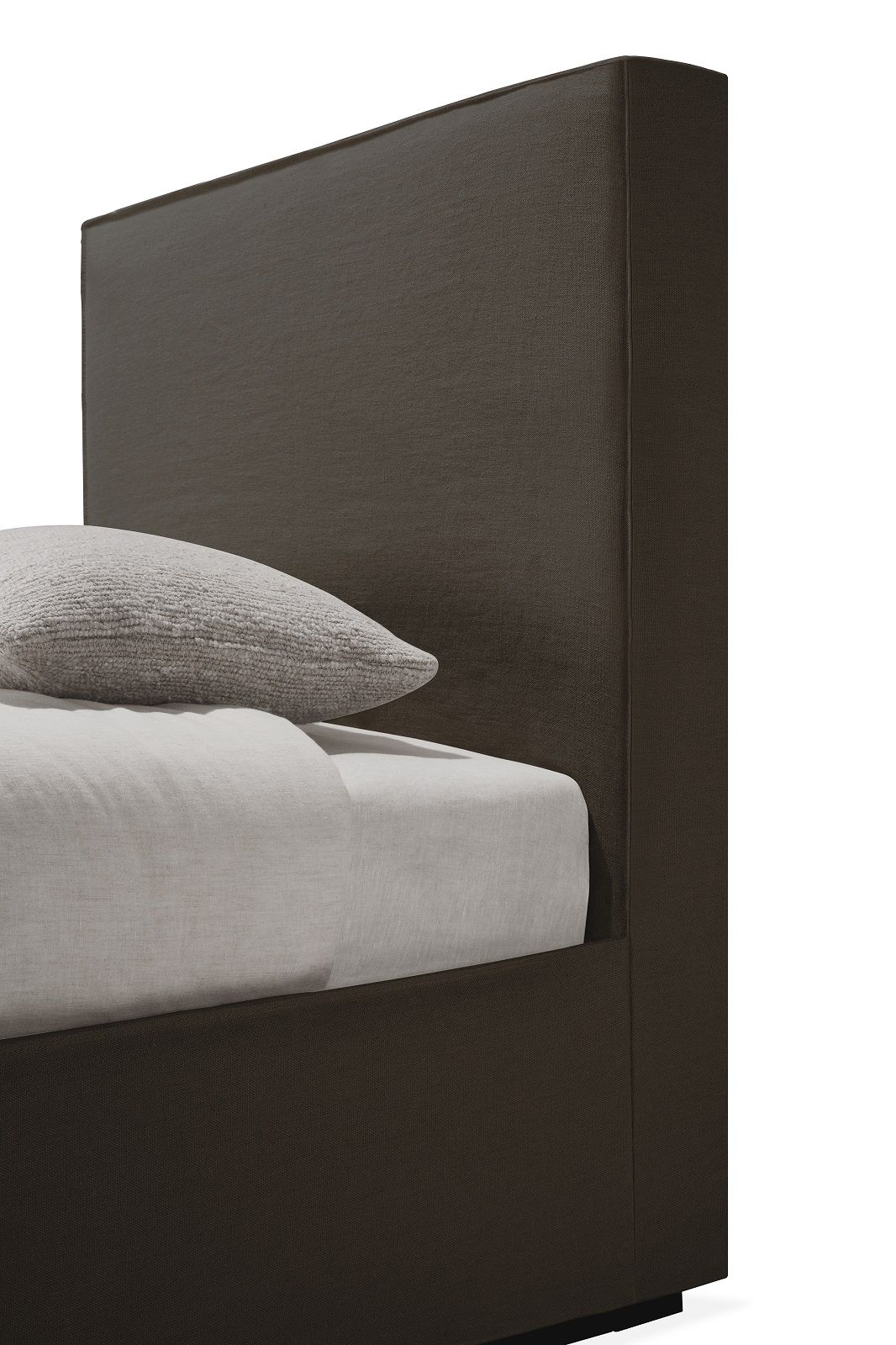 Revive Lit housse amovible L 98 x W 214 cm Ethnicraft Grey Leinen