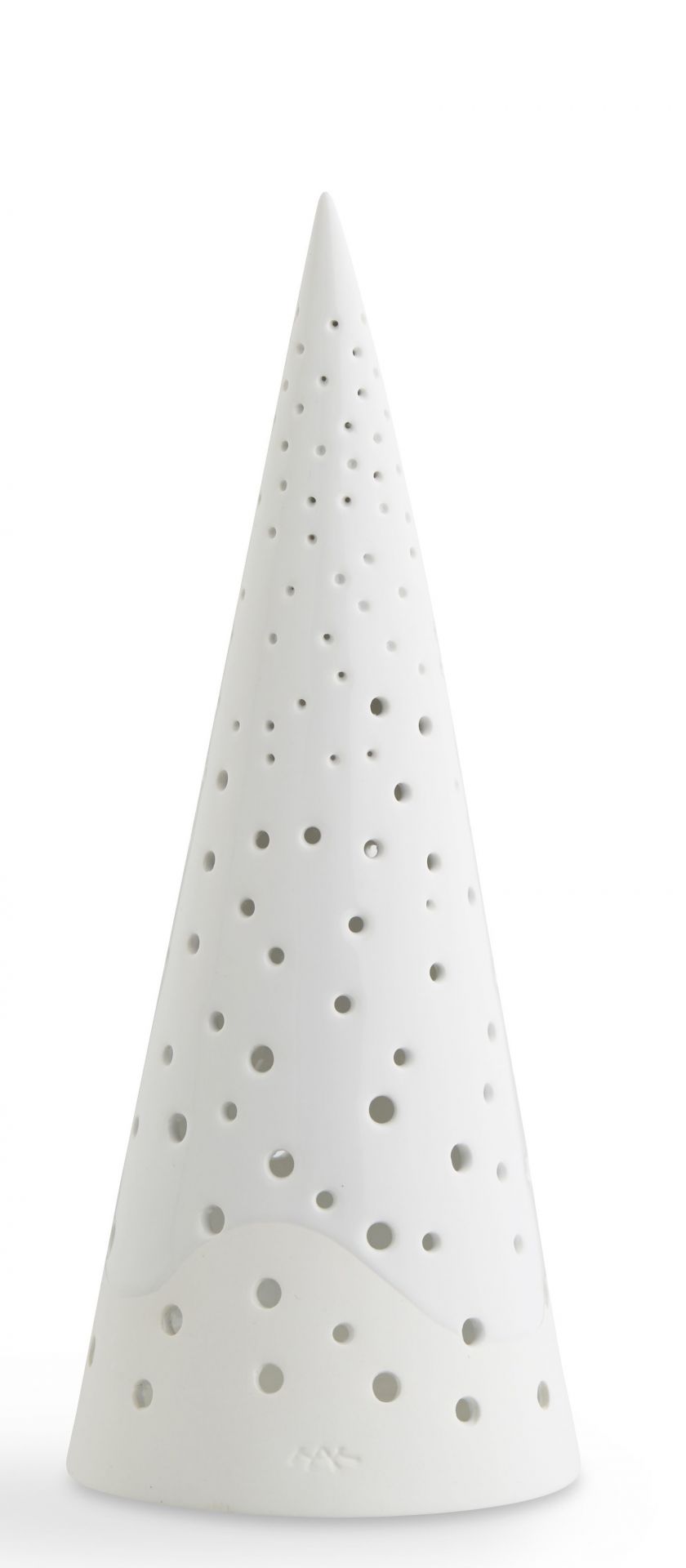 Nobili Porte-bougie à chauffe-plat H 25,5 cm Blanc neige Kähler OFFRE SPECIALE