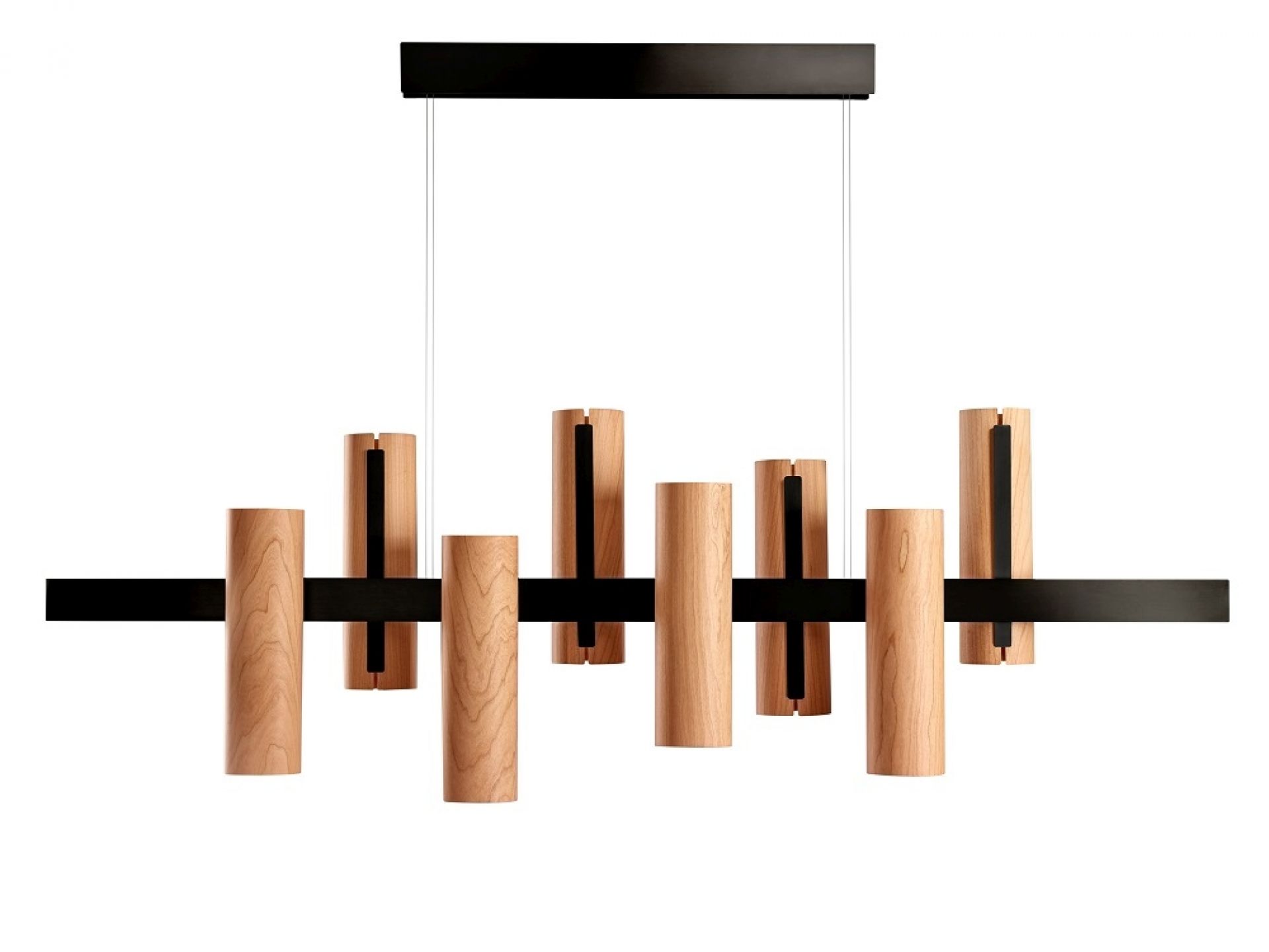 Black Note Keys Suspension LED Lampe pendentif LZF Lamps