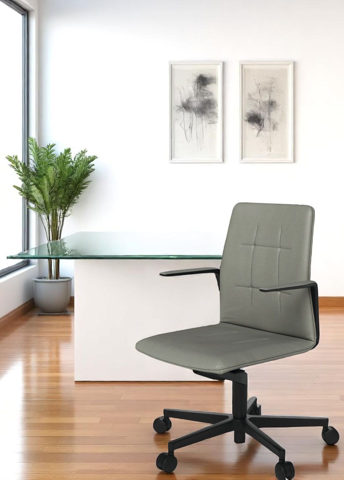 Leadchair Evo chaise pivotante / chaise de bureau avec pied en étoile à cinq branches Walter Knoll