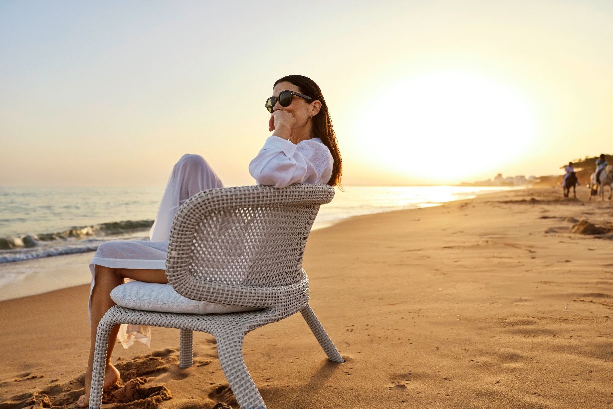 Fauteuil lounge d'extérieur SEASHELL NUO DEDON
