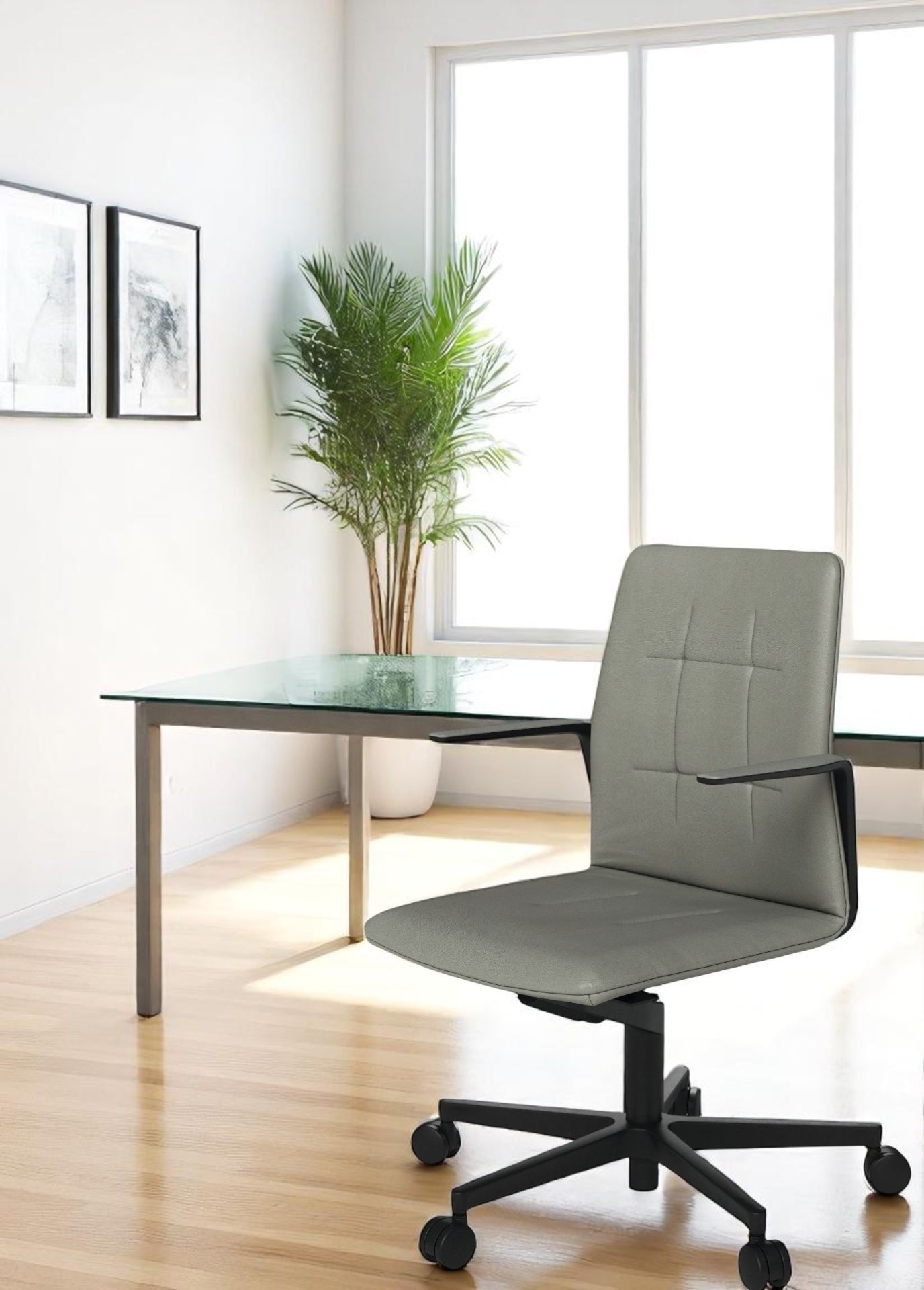 Leadchair Evo chaise pivotante / chaise de bureau avec pied en étoile à cinq branches Walter Knoll