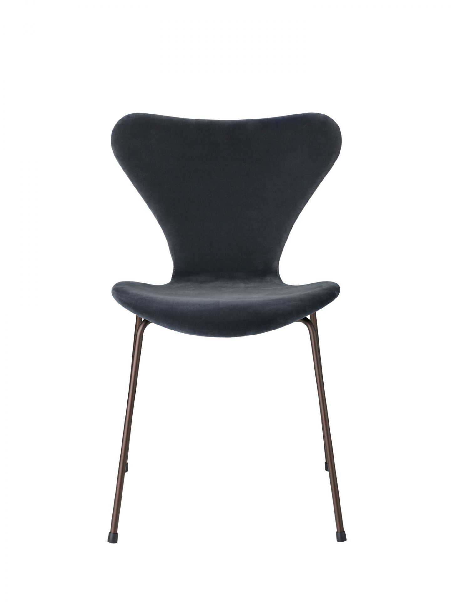 Series 7 3107 Belfast Chair Chaise rembourré Fritz Hansen gris bleu