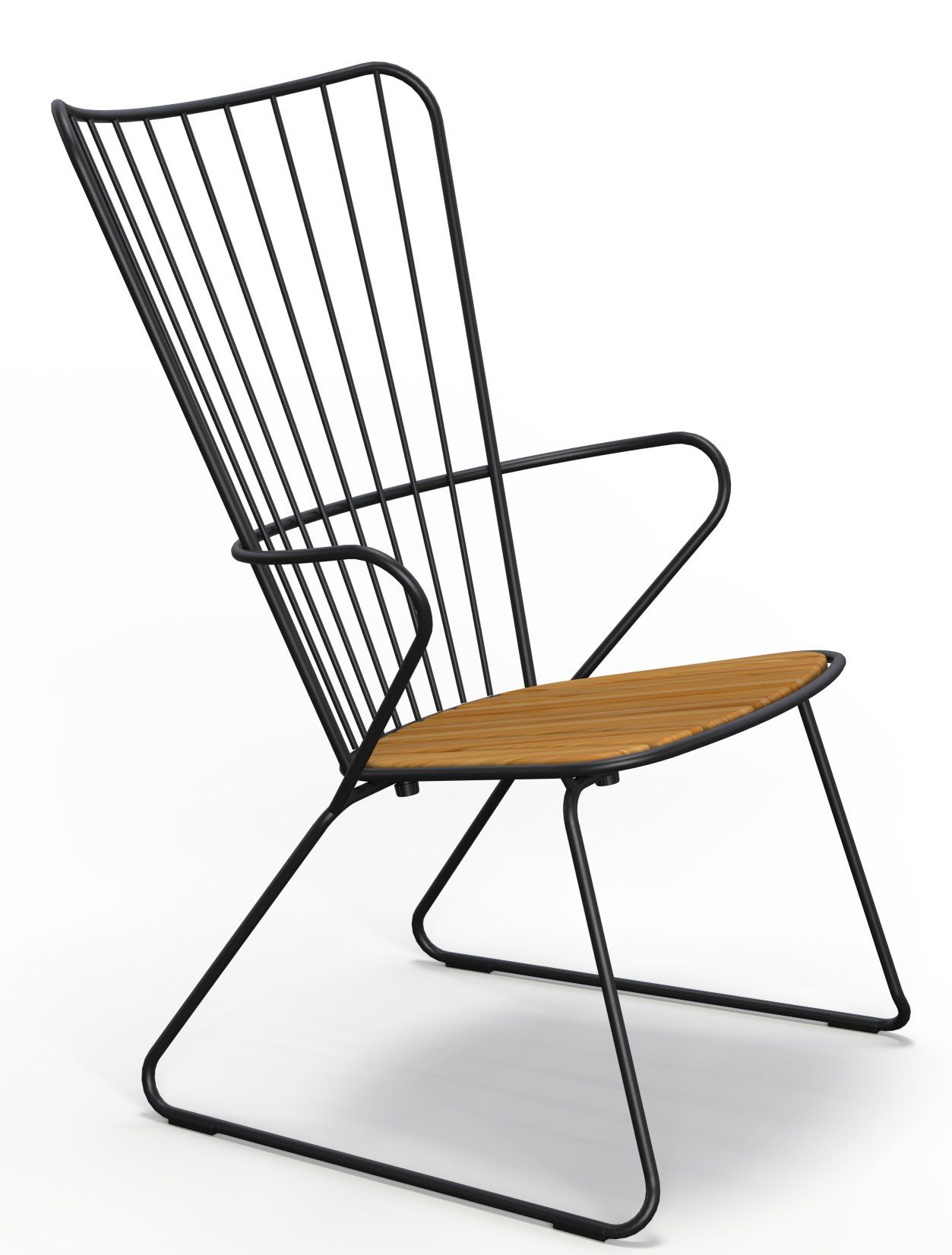 Paon Outdoor Lounge chair chaise Outdoor Houe noir