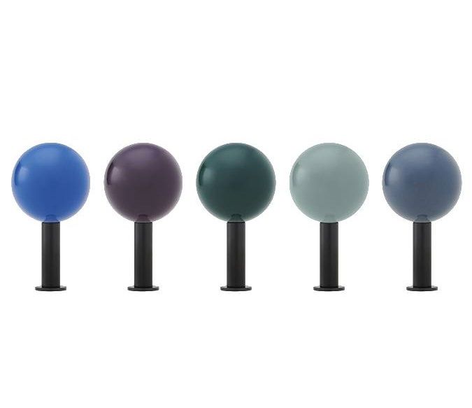 Dots Wandhaken 5er Set in verschiedenen Farben, moderne Garderobenhaken für Flur und Wohnraum.