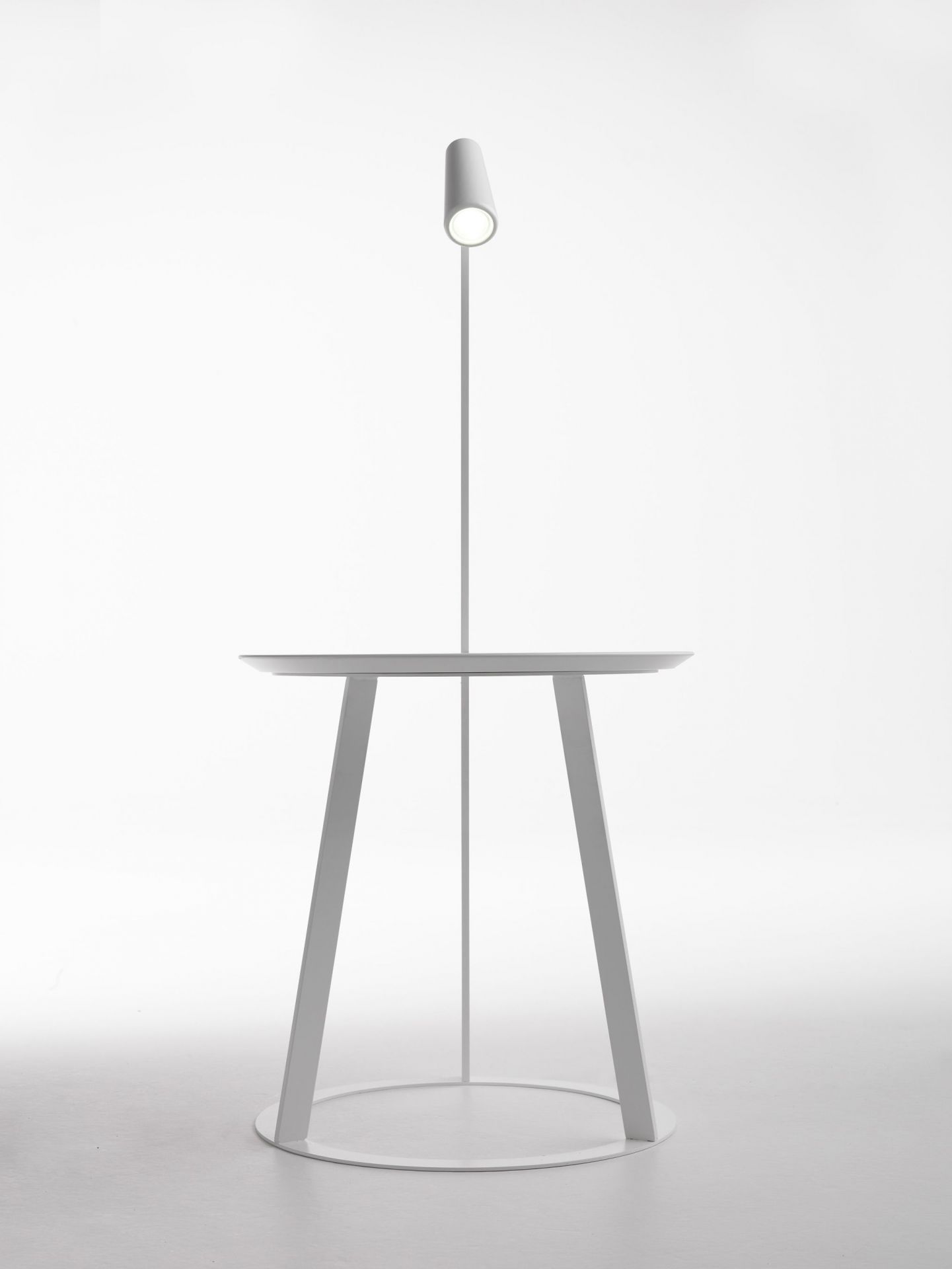 Albino Torcia Table d'appoint blanc Casamania Horm