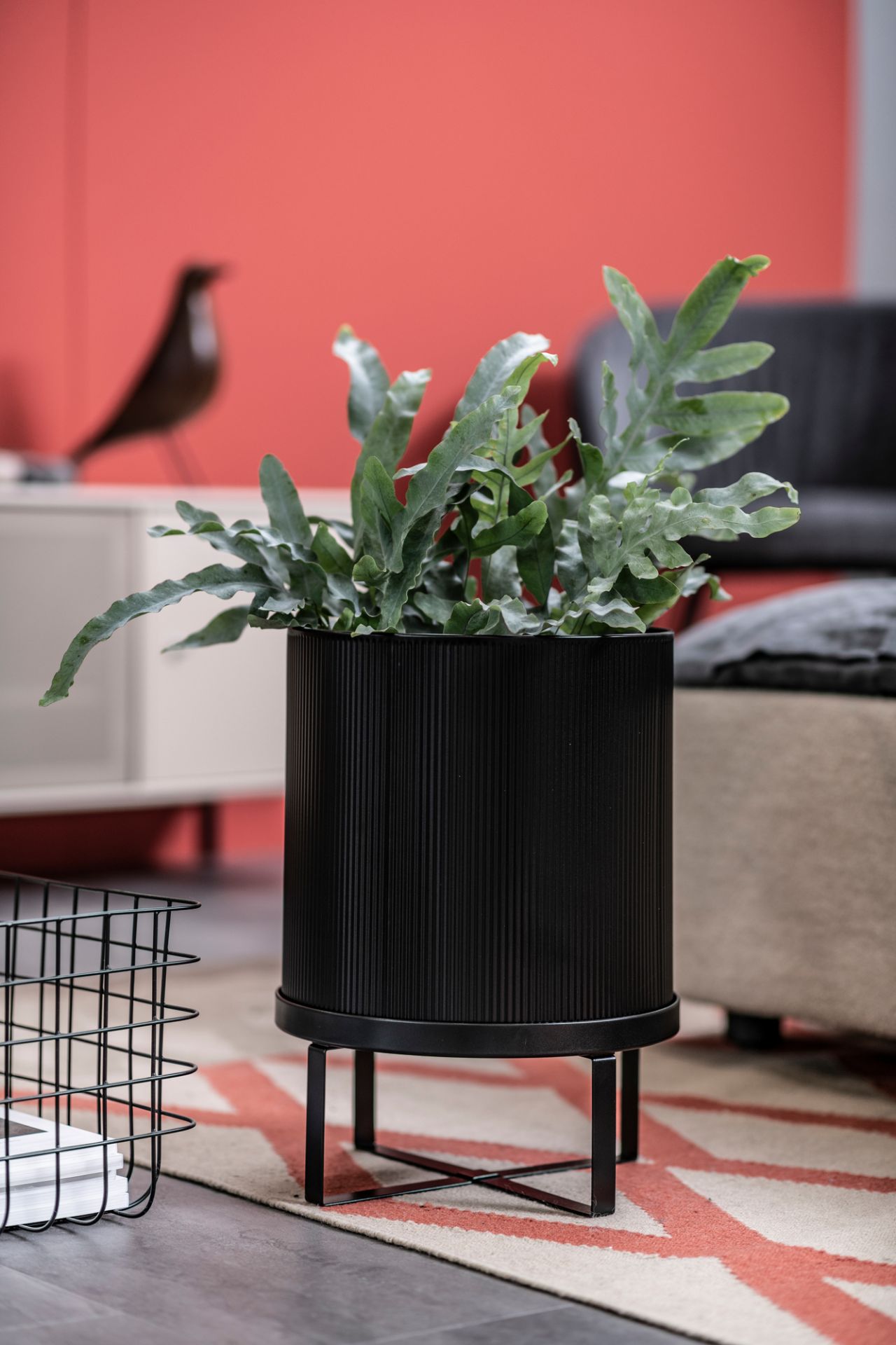 Bau Pot de Fleur Grande Ferm Living Noir