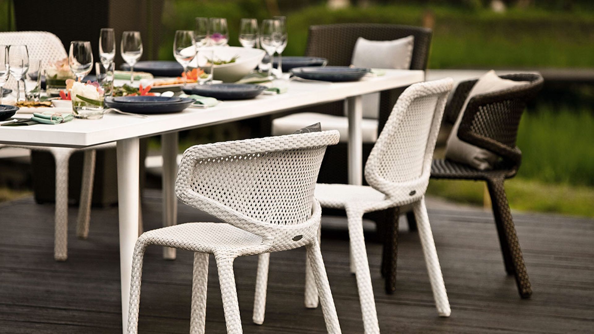 Seashell Armchair Fauteuil chalk Dedon