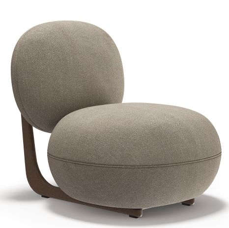 Copper Lounge Chair fauteuil structure bois NORR11