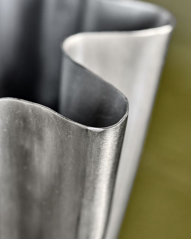 Vase HDFlood Étroit Finition argent brossé house doctor