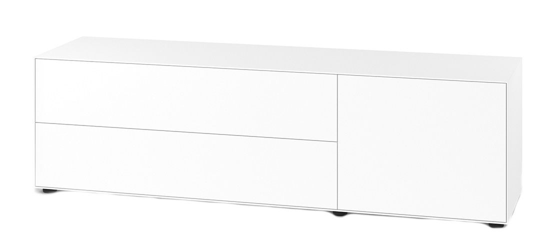 Nex Pur Box Lowboard / Sideboard avec tiroir et porte Horizontal Piure QUICK SHIP