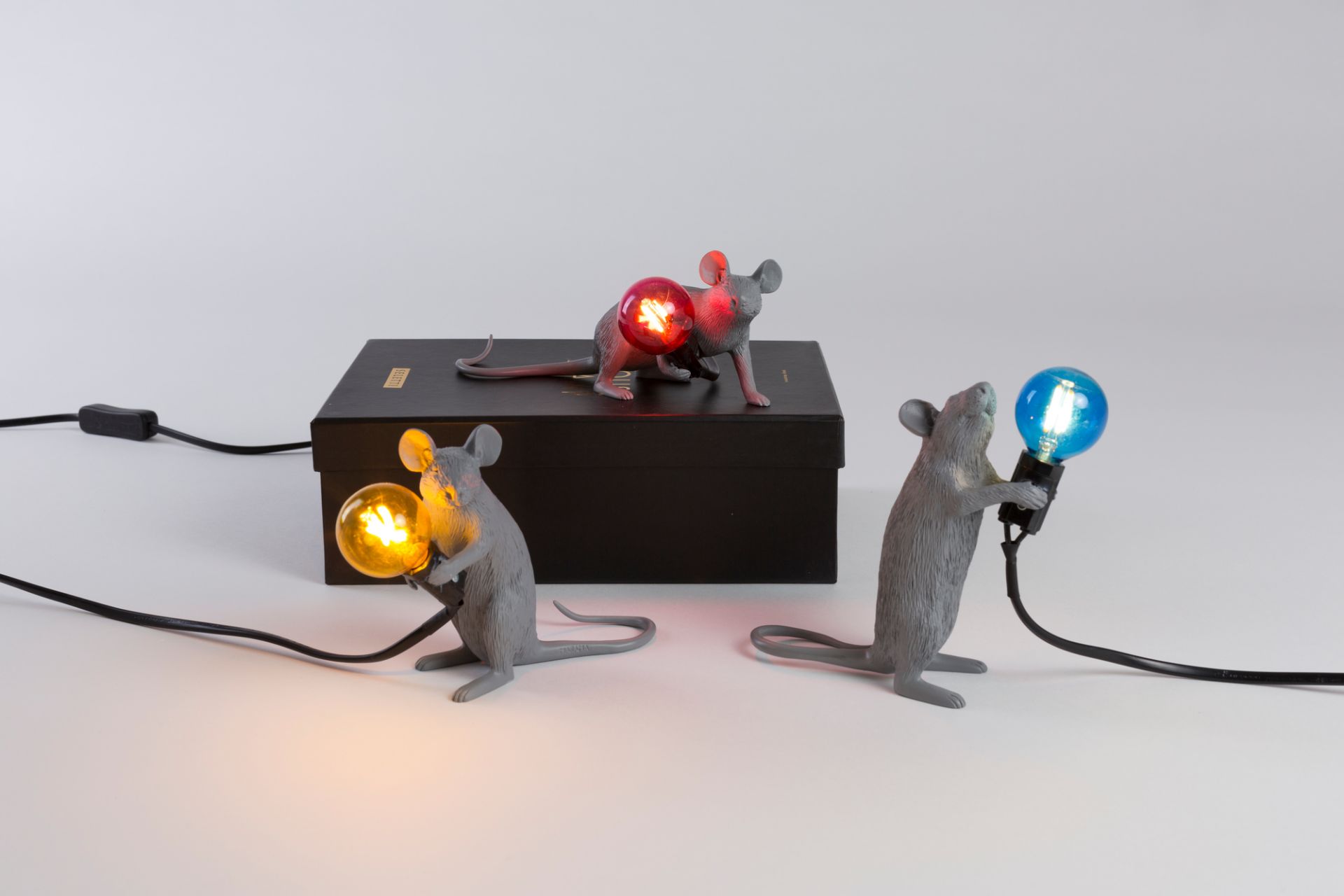 Mouse Lamp lampe de table grise Seletti OFFRE SPECIALE